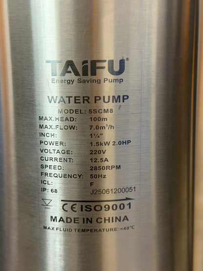 TAIFU SUBMERSIBLE 5SCM8 1.25" 100m