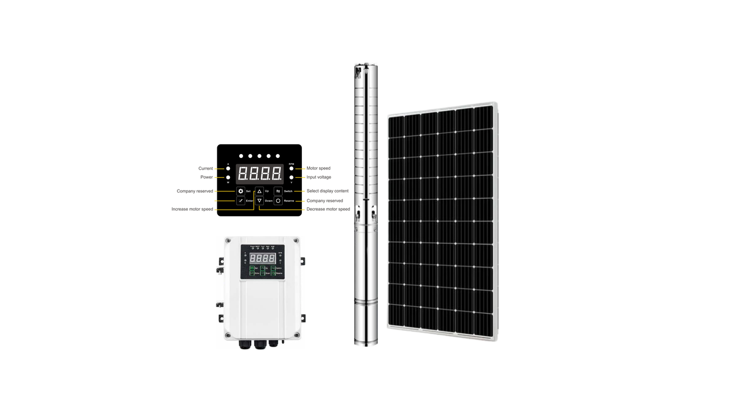 SOLAR PUMP HEAD MAX 130M 3000W BLUESTREAM DC-4PPSS17.0-130