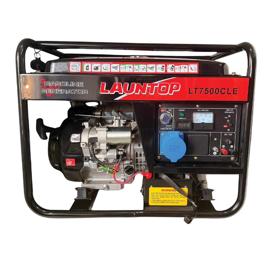 GENERATOR LAUNTOP LT7500CLE PETROL  6.5KVA