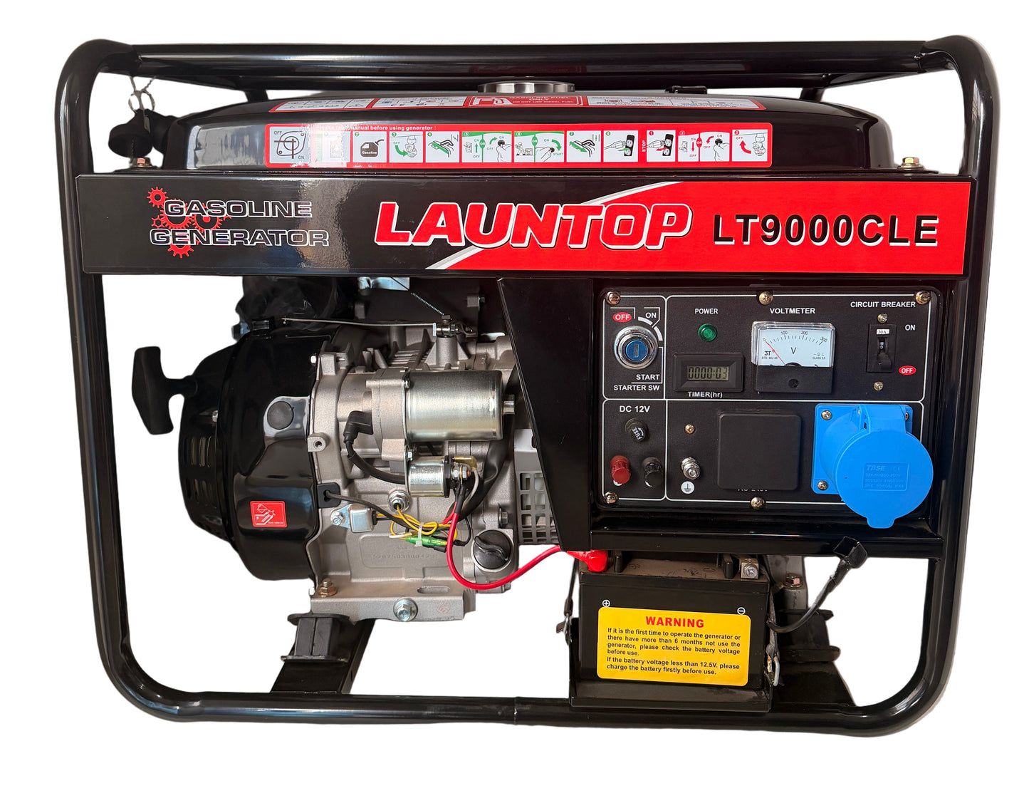 GENERATOR LAUNTOP LT9000CLE PETROL 7.1KVA