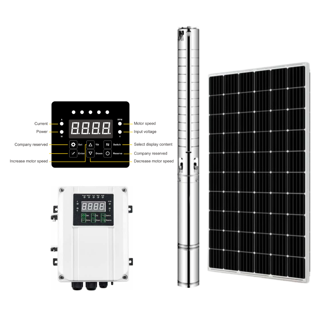 SOLAR PUMP HEAD MAX 180M 3000W 9500L/HR BLUESTREAM DC-4PPSS9.5-180