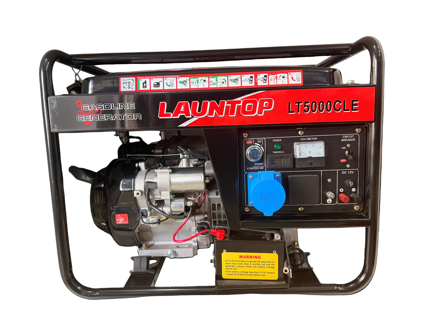 GENERATOR LAUNTOP LT5000CLE PETROL 4.5KVA