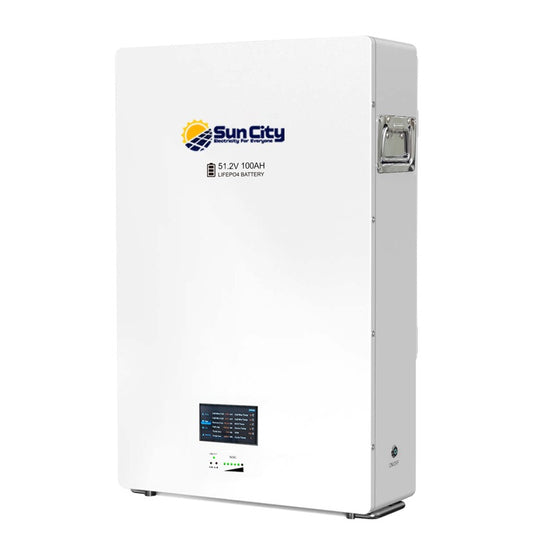 SUNCITY LITHIUM BATTERY CLW5KWH 5.2KWH 51.2V 100Ah WALL MOUNTED