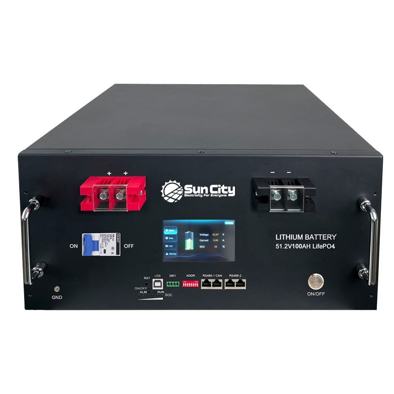 SUNCITY LITHIUM BATTERY CLR5KWH 5.2KWH 51.2V 100Ah RACK MOUNTED
